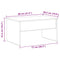 vidaXL Black Oak Coffee Table - 80 x 50.5 x 41.5 cm, Made from Engineered Wood