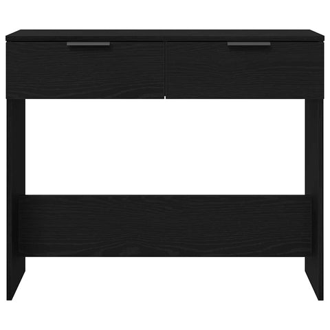 vidaXL Console Table Black oak 90 x 36 x 75 cm Engineered wood