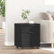 vidaXL File Cabinet Black oak 45 x 38 x 54 cm Engineered wood