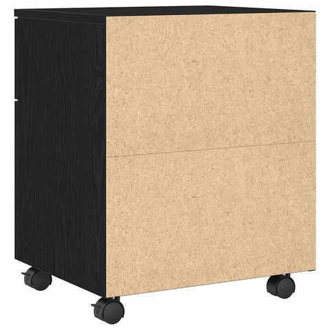 vidaXL File Cabinet Black oak 45 x 38 x 54 cm Engineered wood
