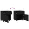 vidaXL File Cabinet Black oak 45 x 38 x 54 cm Engineered wood
