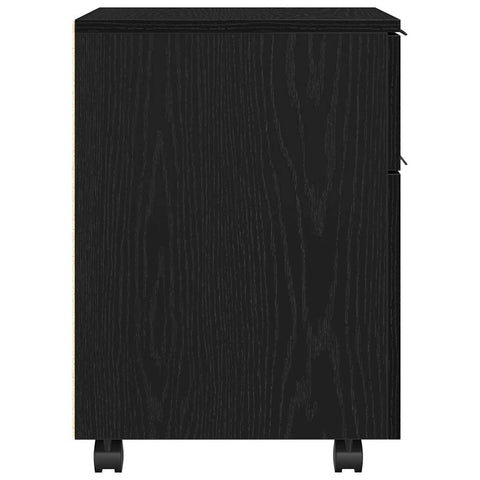 vidaXL File Cabinet Black oak 45 x 38 x 54 cm Engineered wood