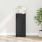 vidaXL Sideboard with Drawer Black oak 30 x 30 x 70 cm Engineered wood