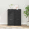 vidaXL Sideboards 2 pcs Black oak 30 x 30 x 70 cm Engineered wood