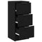 vidaXL Sideboards 2 pcs Black oak 30 x 30 x 70 cm Engineered wood