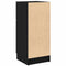 vidaXL Sideboards 2 pcs Black oak 30 x 30 x 70 cm Engineered wood