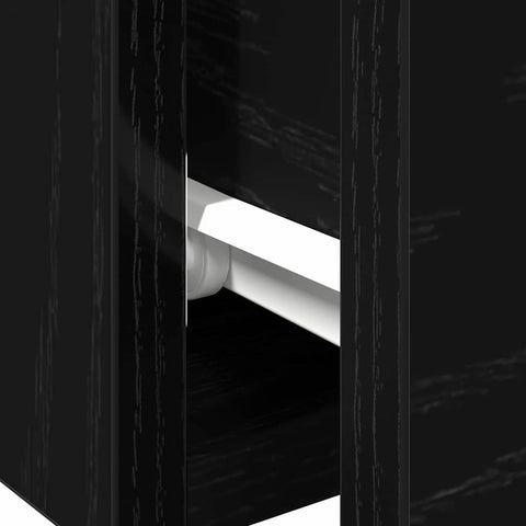 vidaXL Wall Cabinet Black oak 68 x 30 x 20 cm Engineered wood