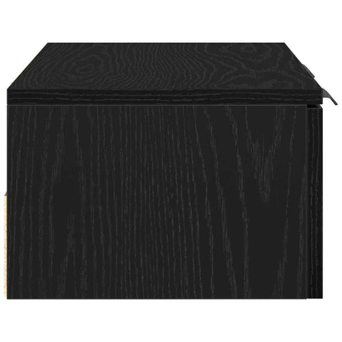 vidaXL Wall Cabinet Black oak 68 x 30 x 20 cm Engineered wood