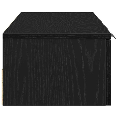 vidaXL Wall Cabinet Black oak 102 x 30 x 20 cm Engineered wood
