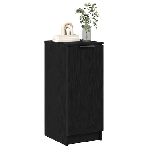 vidaXL Shoe Cabinet Black oak 29.5 x 35 x 70 cm Engineered wood