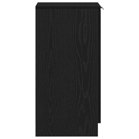 vidaXL Shoe Cabinet Black oak 29.5 x 35 x 70 cm Engineered wood