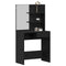 vidaXL Dressing Table Black oak 74.5 x 40 x 141 cm Engineered wood
