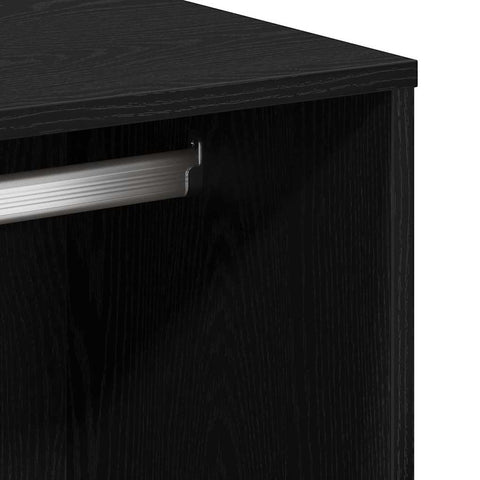 vidaXL Cosmetic Cabinet Black oak 80 x 40 x 65 cm Engineered wood