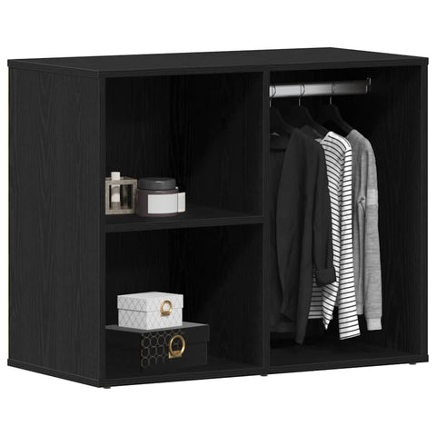 vidaXL Cosmetic Cabinet Black oak 80 x 40 x 65 cm Engineered wood