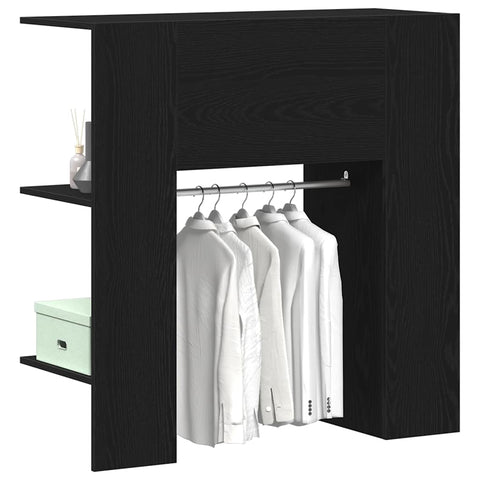 vidaXL Hallway Cabinet Black oak 97.5 x 37 x 99 cm Engineered wood
