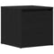 vidaXL Chest of Drawers Black oak 40.5 x 40 x 40 cm Engineered Wood
