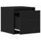 vidaXL Chest of Drawers Black oak 40.5 x 40 x 40 cm Engineered Wood