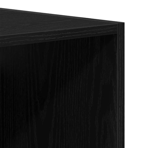 vidaXL Hanging Wall Cabinet Wall-mounted Black Oak 69.5 x 32.5 x 90 cm