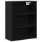 vidaXL Hanging Wall Cabinet Wall-mounted Black Oak 69.5 x 32.5 x 90 cm