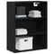 vidaXL Hanging Wall Cabinet Wall-mounted Black Oak 69.5 x 32.5 x 90 cm