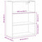 vidaXL Hanging Wall Cabinet Wall-mounted Black Oak 69.5 x 32.5 x 90 cm