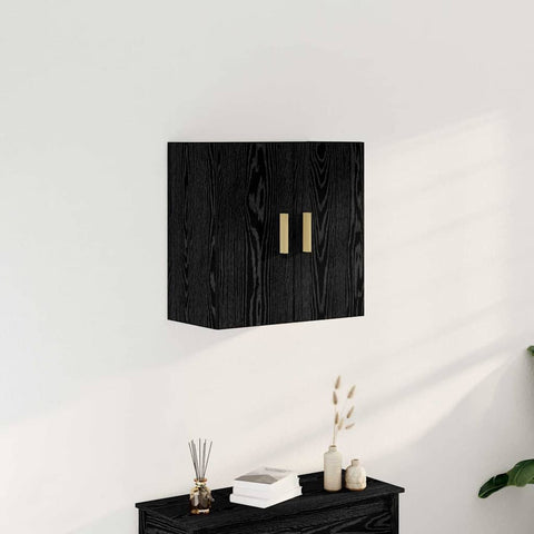 vidaXL Wall Cabinet Black oak 60 x 30 x 60 cm Engineered Wood