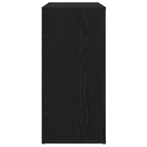 vidaXL Sideboard Black Oak 80 x 33 x 70 cm Engineered Wood