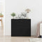 vidaXL Sideboard with Drawer Black Oak 80 x 33 x 70 cm Engineered wood