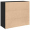 vidaXL Sideboard with Drawer Black Oak 80 x 33 x 70 cm Engineered wood
