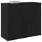 vidaXL Sideboard with Drawer Black Oak 80 x 33 x 70 cm Engineered wood