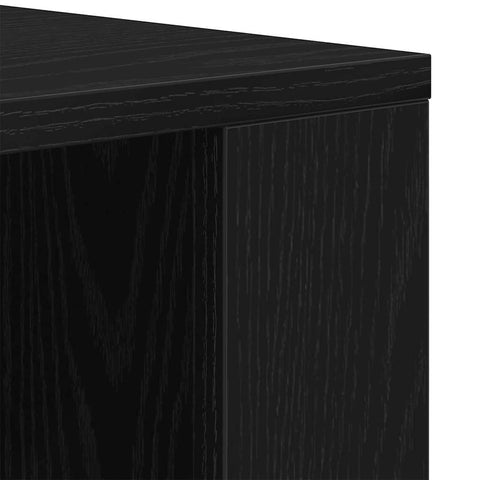 vidaXL Wall Cabinet Black oak 80 x 33 x 80 cm Engineered wood