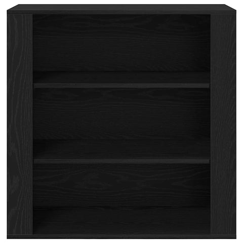 vidaXL Wall Cabinet Black oak 80 x 33 x 80 cm Engineered wood