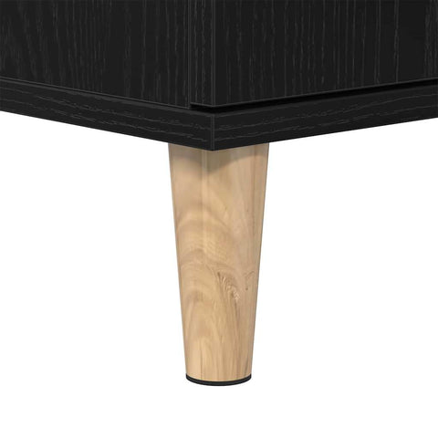 vidaXL Bathroom Cabinet Black oak 30 x 30 x 190 cm Engineered Wood