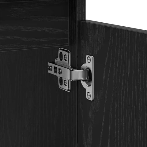 vidaXL Sink cabinet Black oak 58 x 33 x 60 cm Engineered Wood