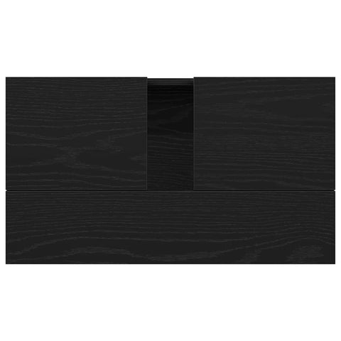 vidaXL Sink cabinet Black oak 58 x 33 x 60 cm Engineered Wood