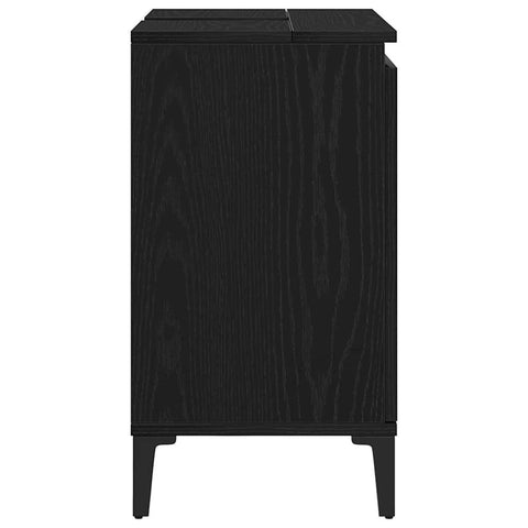 vidaXL Sink cabinet Black oak 58 x 33 x 60 cm Engineered Wood