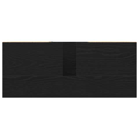 vidaXL Sink cabinet Black oak 80 x 33 x 60 cm Engineered Wood
