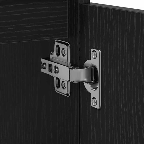 vidaXL Sink cabinet Black oak 80 x 33 x 60 cm Engineered Wood