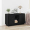 vidaXL Sideboard Black oak 102 x 35 x 60 cm Engineered wood