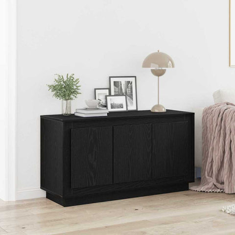 vidaXL Sideboard Black oak 102 x 35 x 55 cm Engineered wood