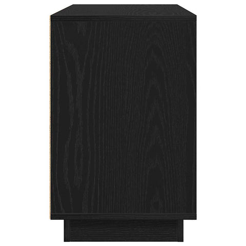 vidaXL Sideboard Black oak 102 x 35 x 55 cm Engineered wood
