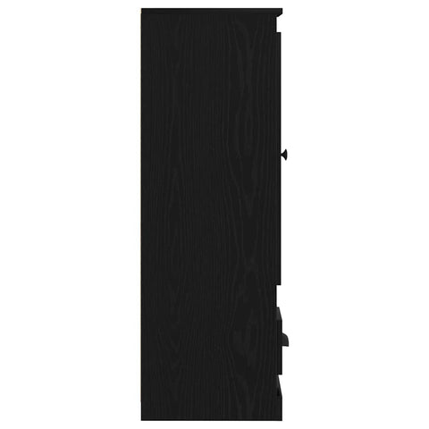 vidaXL Highboard Black Oak 36 x 35.5 x 103.5 cm Engineered wood