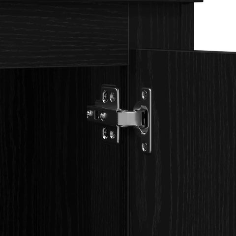 vidaXL Highboard Black Oak 60 x 35.5 x 103.5 cm Engineered wood