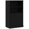 vidaXL Highboard Black Oak 60 x 35.5 x 103.5 cm Engineered wood