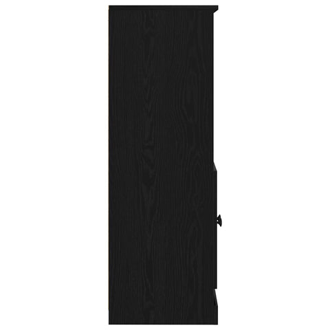 vidaXL Highboard Black Oak 60 x 35.5 x 103.5 cm Engineered wood