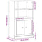 vidaXL Highboard Black Oak 60 x 35.5 x 103.5 cm Engineered wood