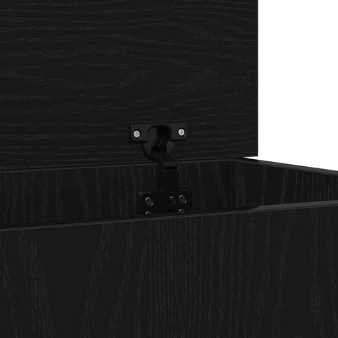 vidaXL Storage Box Black oak 70 x 40 x 28 cm Engineered Wood