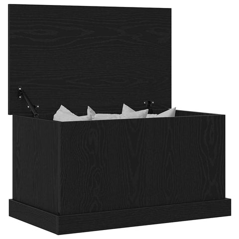 vidaXL Storage Box Black oak 70 x 40 x 28 cm Engineered Wood