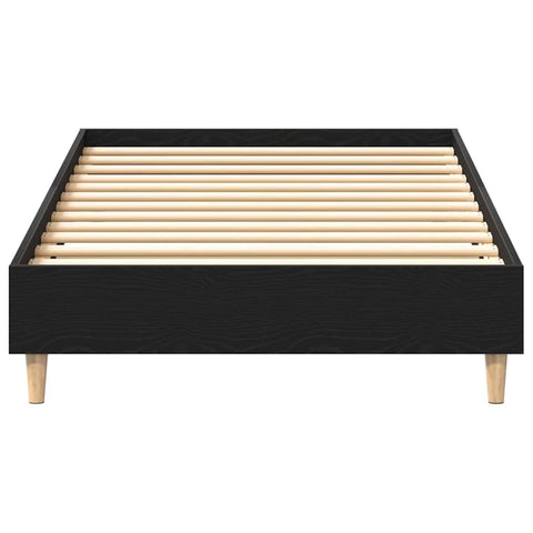 vidaXLBed FrameBlack oak 90 x 190 cm Engineered wood
