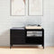 vidaXL Record Cabinet Black oak 84.5 x 38 x 48 cm Engineered wood